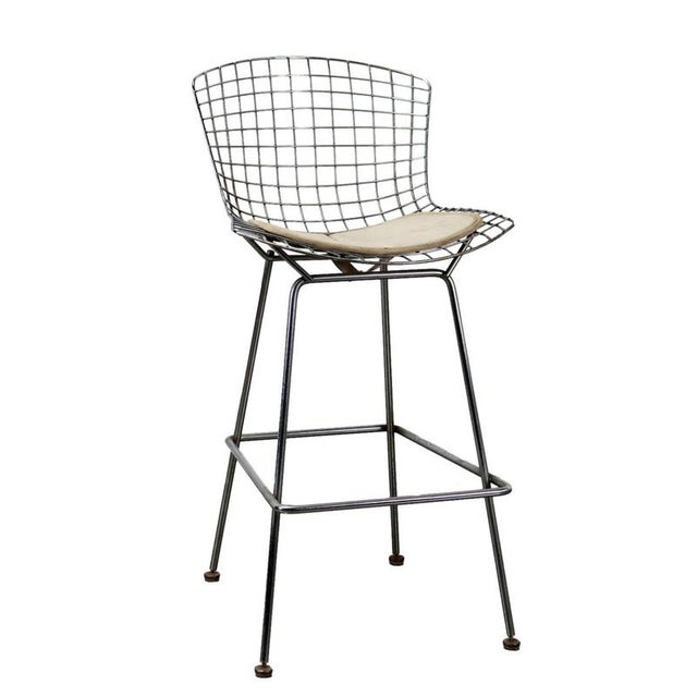 Vintage Stool in Metal and Leatherette, Italy, 1970s For Sale - Image 11 of 11