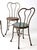 Early 20th Century Art Nouveau Iron Bistro Chairs, Set of 3 For Sale - Image 14 of 18