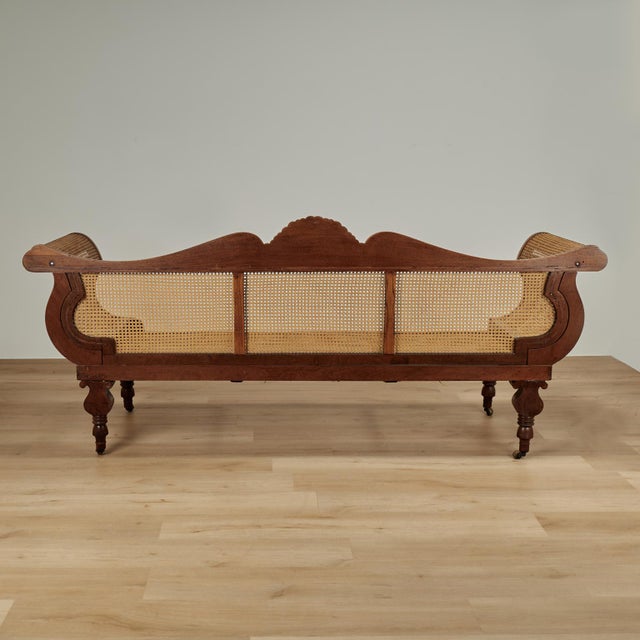 Antique Anglo Indian Caned and Carved Settee For Sale - Image 14 of 15