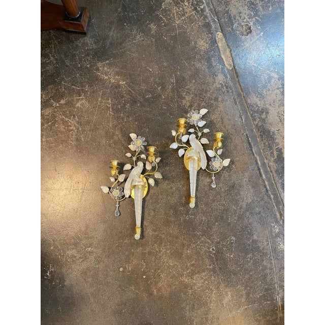 Bagues Manner Rock Crystal Sconces - Pair For Sale - Image 9 of 9