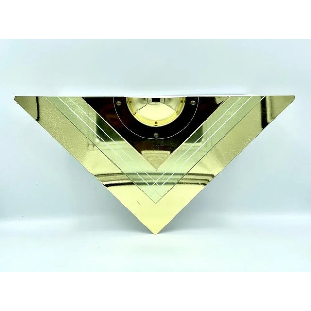 Postmodern Postmodern Triangular Sconce from Karstadt AG, 1980s For Sale - Image 3 of 9