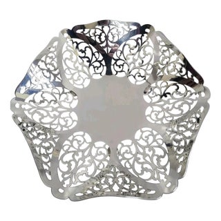 Art Deco Sterling Silver Trinket Dish by William Adams, Birmingham, 1932 For Sale