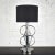 Vintage Mid-Century Modern Table Lamp Polished Chrome New Black Drum Shade For Sale - Image 13 of 13