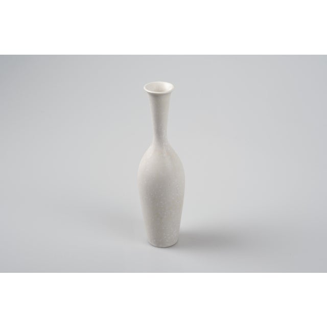 Arx Vase in White Eggshell Glazed Ceramic by Gunnar Nylund for Rörstrand, 1950s For Sale - Image 3 of 9