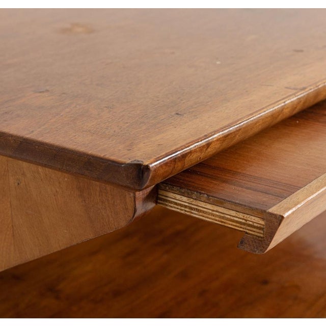 Mid-Century Modern Wooden Bedside Table with Pull-Out Top attributed to Mario Cereghini, 1940s For Sale - Image 3 of 7