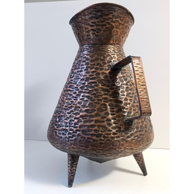 Vintage Copper Umbrella Stand attributed to Angelo Bragalini, Italy, 1960s For Sale - Image 6 of 15