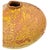 An outstanding large terra cotta vessel with mottled mustard glaze. Monumental scale with graphic sgraffito decoration and...
