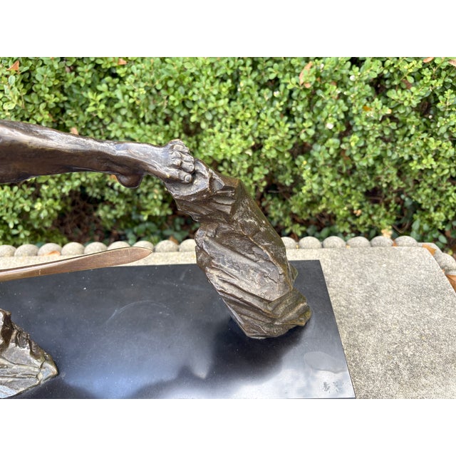 1930s 1930s French Art Deco Bronze Sculpture For Sale - Image 5 of 14