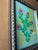 Blue 2026 Melvin G Fiori Original Ebru Painting on Paper in New Architectural Wood Frame For Sale - Image 8 of 9