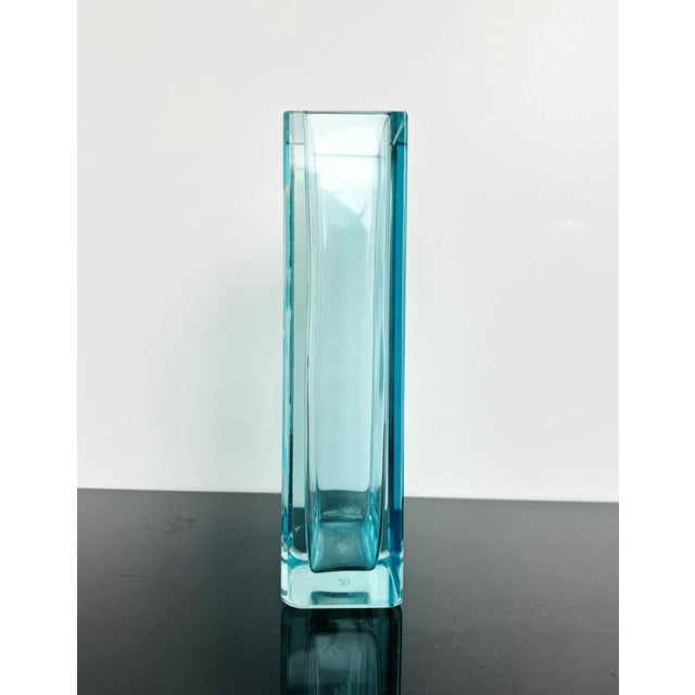 20th Century Art Glass Vase with Hand-Engraved Floral Décor by Moser, Czechoslovakia, 1960s For Sale - Image 10 of 12