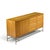 Paul McCobb for Calvin Irwin Collection Mid Century Bleached Mahogany and Brass Credenza and Hutch For Sale - Image 13 of 15