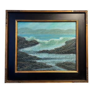 Seascape Oil Pastel Painting