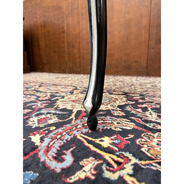 Black Side Table with Ray Skin Inlay For Sale - Image 6 of 10