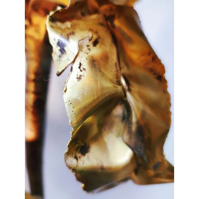 Vintage Brass Palm Lamp For Sale - Image 4 of 18