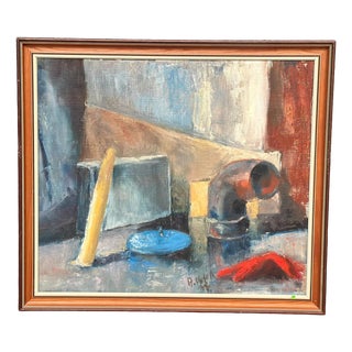 R. Olsson, Still Life, 1950s, Oil on Canvas, Framed For Sale