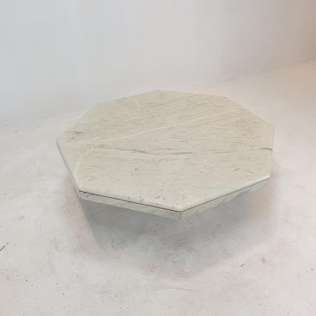 Italian Marble Octagon Coffee Table, 1980s For Sale - Image 6 of 18