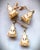 1990s Vintage Art Deco Four Gold Fob Bracelet For Sale - Image 5 of 10
