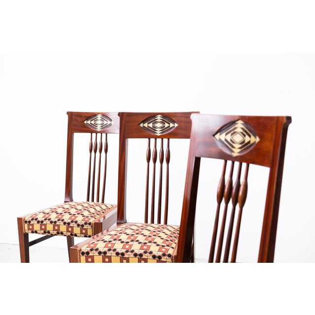 Art Nouveau Living Room Set by Julius & Josef Herrmann, Vienna, 1905, Set of 5 For Sale - Image 17 of 18