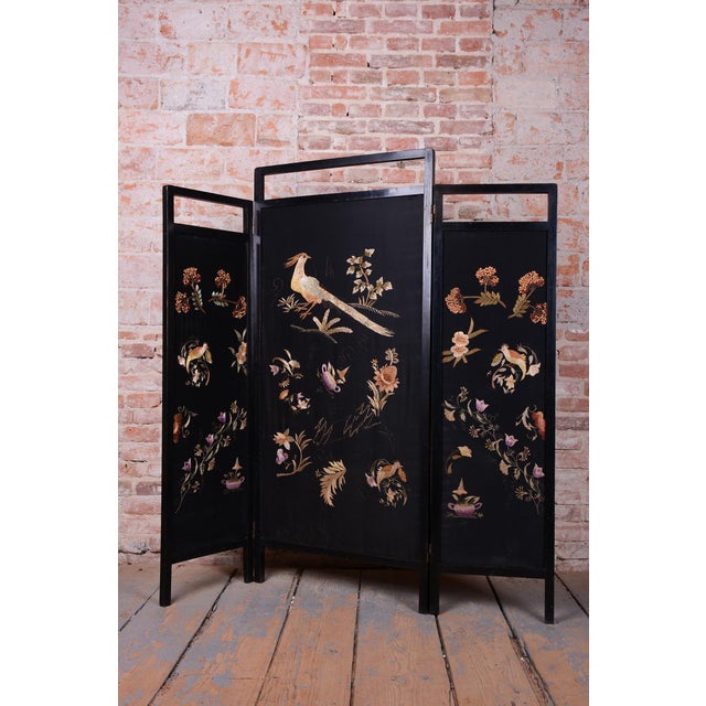 Art Deco Folding Screen in Oak, France, 1920s For Sale - Image 6 of 9