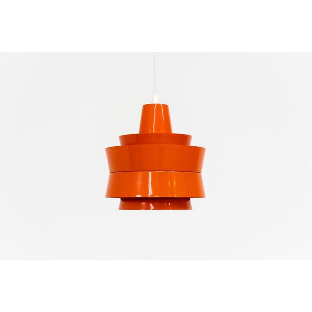 Colorful “Trava” pentant light by Carl Thore for Granhaga (Sweden, 1960s). A beautiful little lamp made out of aluminum...