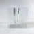 2000s Tizo Design Clear Rectangular Crystal Glass Bud Vase For Sale - Image 10 of 10