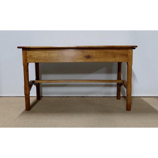 Wood Rectangular Table in Solid Cherry Wood For Sale - Image 7 of 18