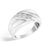Contemporary Men's .925 Sterling Silver 1/2 Cttw Diamond Channel Set 3-Stone Band Ring - Ring Size 9 For Sale - Image 3 of 7