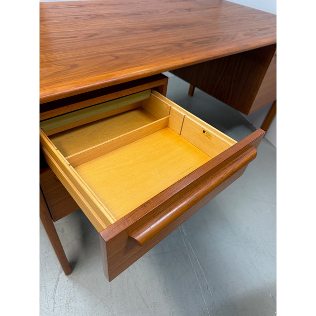 Mid-Century Modern Teak Executive Desk by Danflex, Denmark, 1960s-70s For Sale - Image 10 of 12