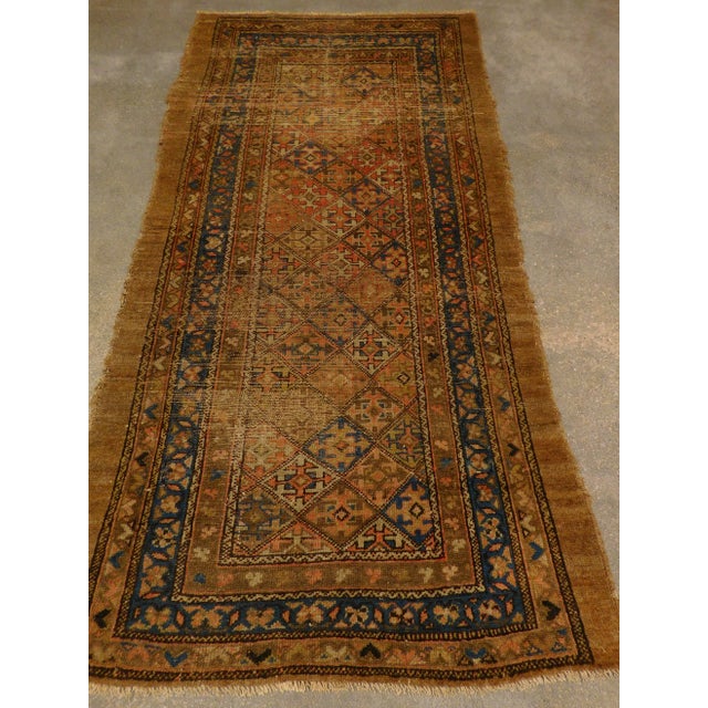 Distressed Antique Persian Rug For Sale - Image 9 of 13