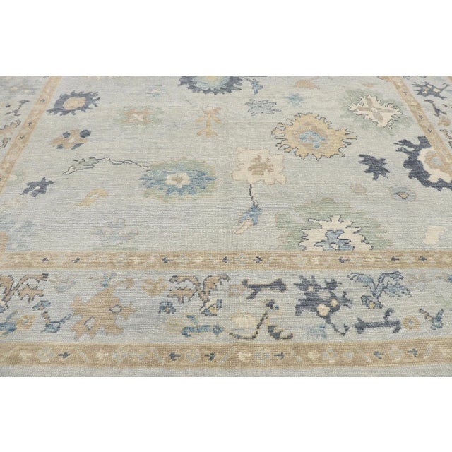 Turkish Oushak Rug - 09'04 X 12'00 For Sale - Image 4 of 10