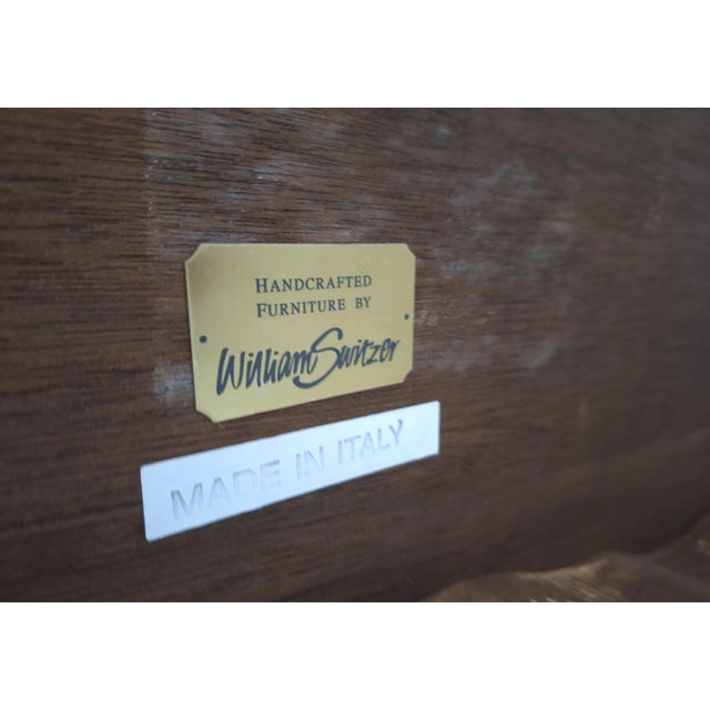 1960's William Switzer Made in Italy Burlwood Bombay Chest With Keys For Sale - Image 12 of 13