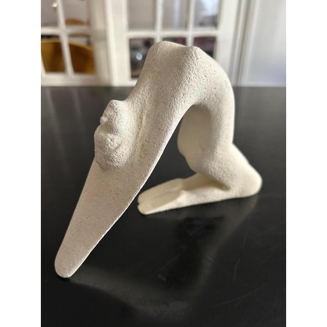 White Stone Sculpture, 1970s For Sale - Image 9 of 13