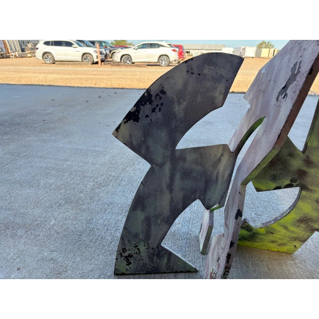 Abstract Steel Sculpture For Sale - Image 4 of 11