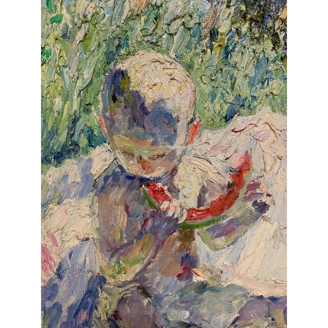 1990s Georgij Moroz, Egorka and the Watermelon, 1995, Oil on Canvas, Framed For Sale - Image 5 of 7