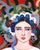 Medusa, Inspired Frida, Vintage Style Mid Century Modern Oil Portrait by Alexandra Swistak For Sale - Image 6 of 6