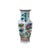 1970s Oriental Hexagonal Floral Peacocks Graphic Porcelain Art Vase For Sale - Image 5 of 7