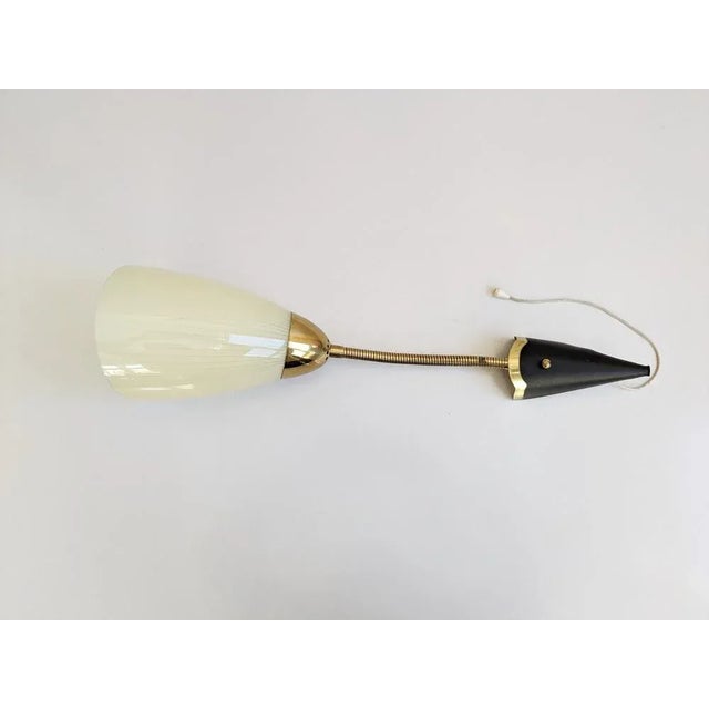 Wall Lamp Swan Neck, Germany, 1950s For Sale - Image 4 of 11