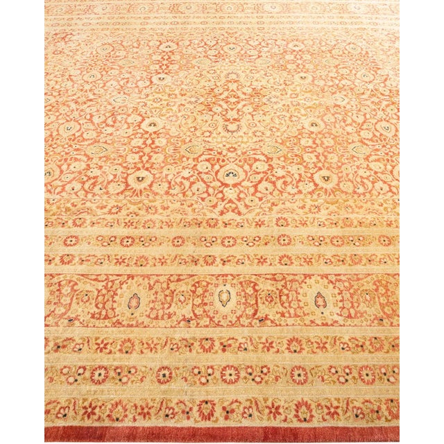 Solo Rugs Mogul, One-of-a-Kind Hand-Knotted Area Rug - Orange, 8' 4" x 10' 1" For Sale - Image 4 of 8