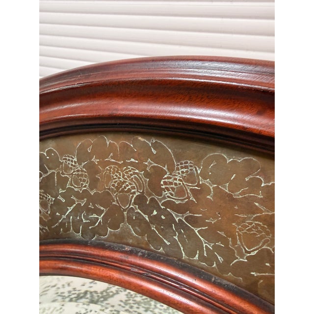 Circa 2000 Morgan Hill Tin + Wood Wall Mirror For Sale In San Francisco - Image 6 of 12