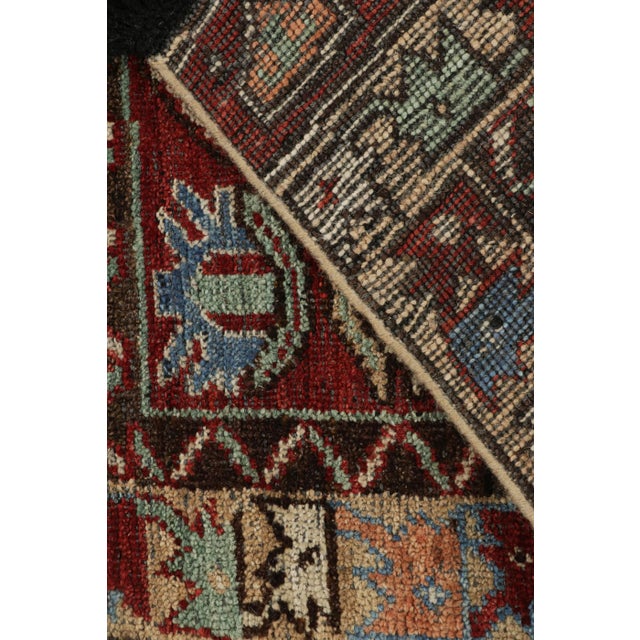 Textile 2010s Rug & Kilim’s Antique Tribal Style Rug in Red With Geometric Patterns For Sale - Image 7 of 8