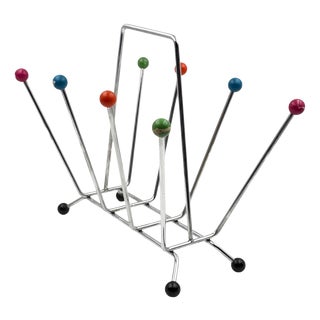 Space Age Magazine Rack in the style of Charles and Ray Eames, Italy, 1970s For Sale