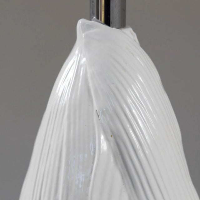 White White Ceramic Table Lamp, 1960s For Sale - Image 8 of 13