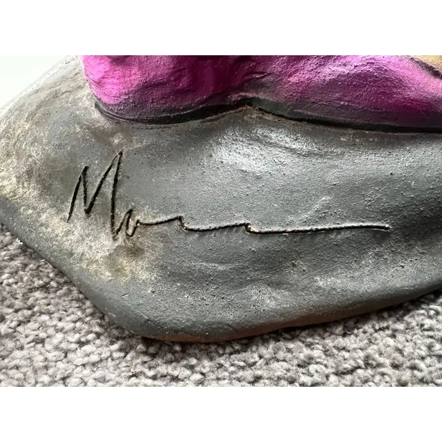 Whimsical Life-Size Metal Sculpture of Stylish Lady With Dog, 5 Ft Tall , Signed 1980's For Sale - Image 13 of 18