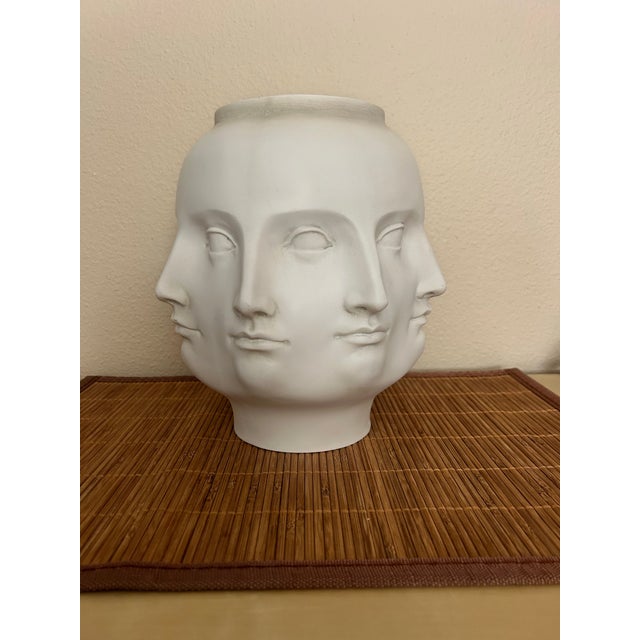 2000 - 2009 Abstract Fornasetti Style Sculpture TMS Perpetual Face Vase 2005 For Sale - Image 5 of 7