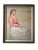 Elegant antique watercolor by Annie S. Johnson. This delicate watercolor is a portrait of a young woman in a pink and...