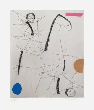 Jugglers - Original Etching by Marino Marini - 1971 1971
