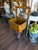 Leather and Glass Display Case End Table With Iron Base For Sale In San Antonio - Image 6 of 11