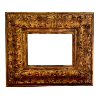 Vintage Ornate Gold Wood Picture Frame – Fits 5x7 For Sale