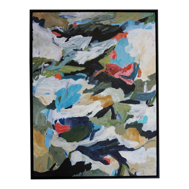 "Down to Earth" Abstract Landscape by Laurie MacMillan, Framed For Sale