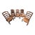 Century Furniture “Town & Country” Dining Chairs – Robert Allen Fabric & Bison Nutmeg Leather For Sale